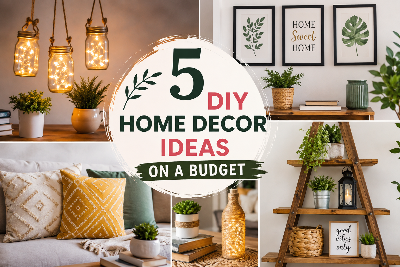 5 DIY Home Decor Ideas on a Budget